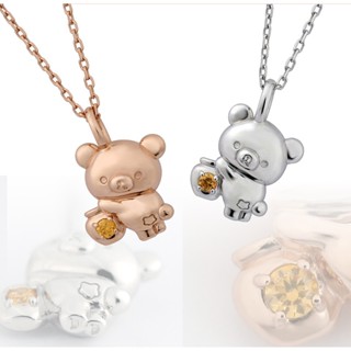 Rilakkuma Bear Honey Necklace Pendant Cute jewelry accessories gift anniversary birthday christmas valentine silver 925