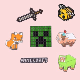 เข็มกลัด รูปการ์ตูน Minecraft Lapel Pin 3 แบบ สําหรับเก็บสะสม ของขวัญ