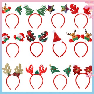 Christmas headband Elk Horn five-pointed star headband Christmas decorations childrens headwear head buckle party decorations