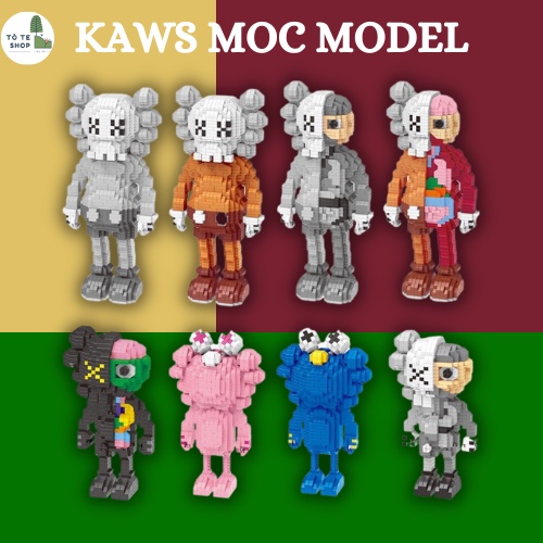 ขนาดใหญ ่ Kaws Moc ตัวอักษรประกอบ Toy, ราคาถูก Kaws อิฐ Model, Creative Puzzle Kaws สําหรับเด ็ ก