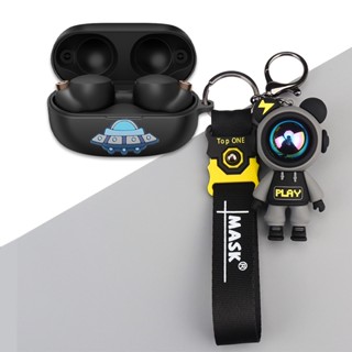 Sony WF-1000XM4 Case Cartoon astronaut keychain pendant Sony LinkBuds S silicone soft shell case Cartoon Doraemon Pokemon Pikachu Stitch Sony WF-1000XM4 Cover soft case Sony LinkBuds S WF-LS900N Case