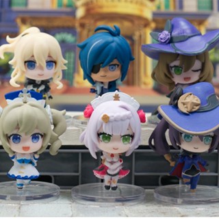 ตุ๊กตาฟิกเกอร์การ์ตูน Lisa Kaeya Barbara Jean Noelle Mona Game Genshin Impact ของเล่นสําหรับเด็ก
