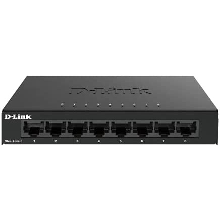 D-LINK DGS-108GL (5'') Gigabit Switching Hub 8 Port (สวิตซ์)