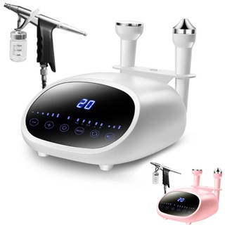 3 in 1 Ultrasonic Facial Tightening Oxygen Injection Beauty Apparatus High Frequency Vibration Massager Face Cleansing S