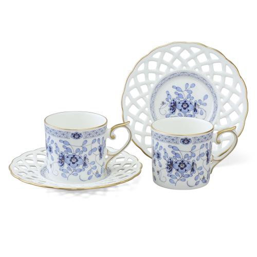 [Narumi Japan] Milano Bone China แก้วกาแฟ และจานรอง ขอบทอง สไตล์ยุโรป ย้อนยุค ตะวันตก ของขวัญ 2 ชิ้น