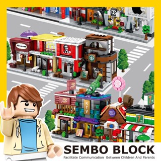 Senbao Street View Series Sd6010-Sd6099 บล็อกตัวต่อเลโก้ ของเล่นสําหรับเด็ก