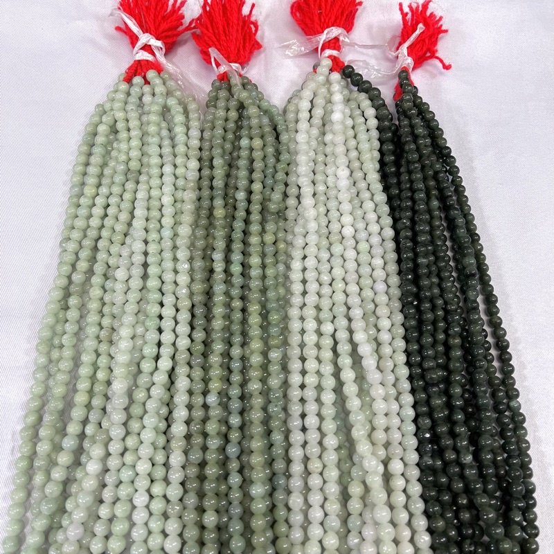 [เลือกโทนหยกได้]ประคำสวดมนต์​108เม็ด​ หยกพม่า​8มม. Jade by maleeshop