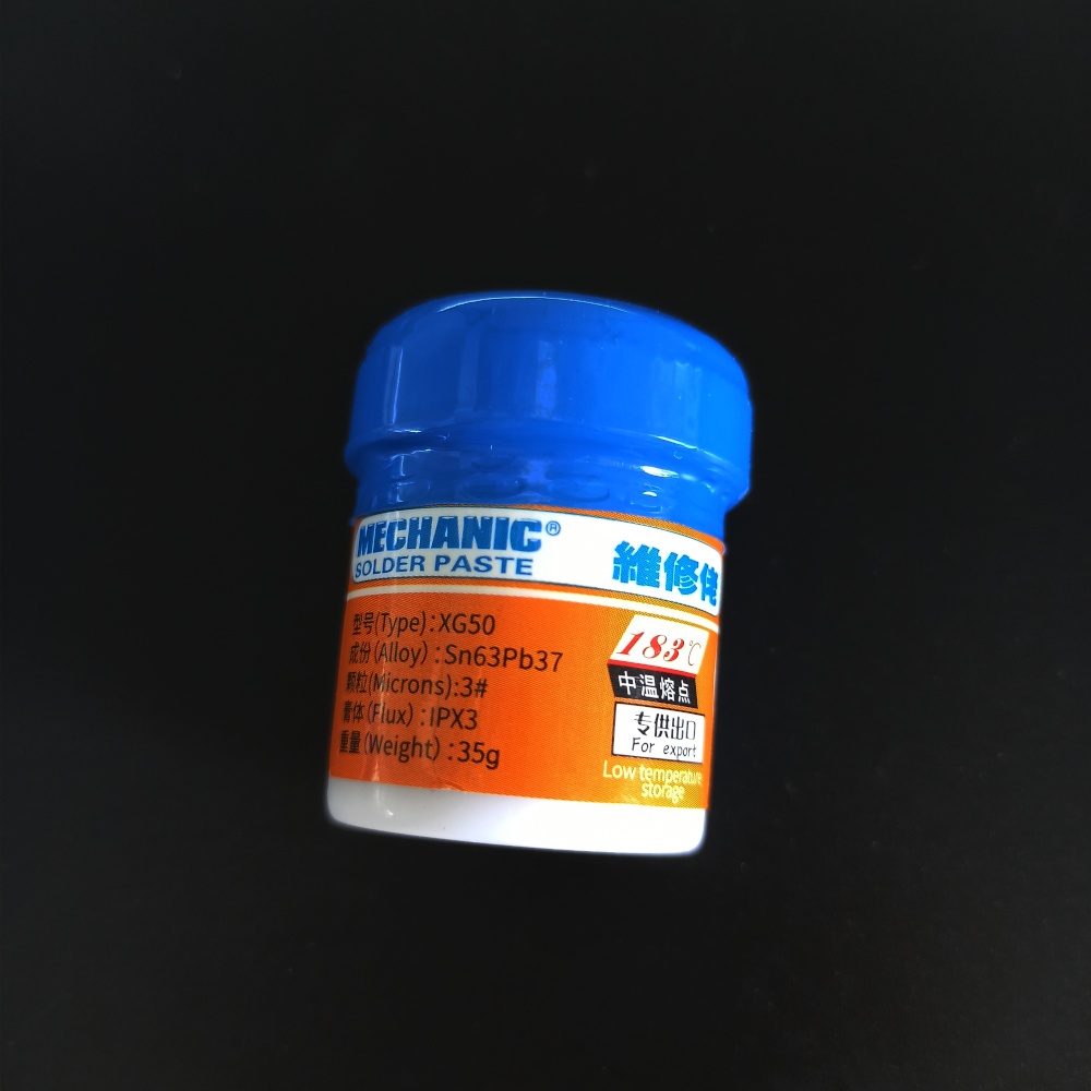 Mechanic Soldering Paste Xg50/xgz40 Bga Solder Flux 2545um Soldering