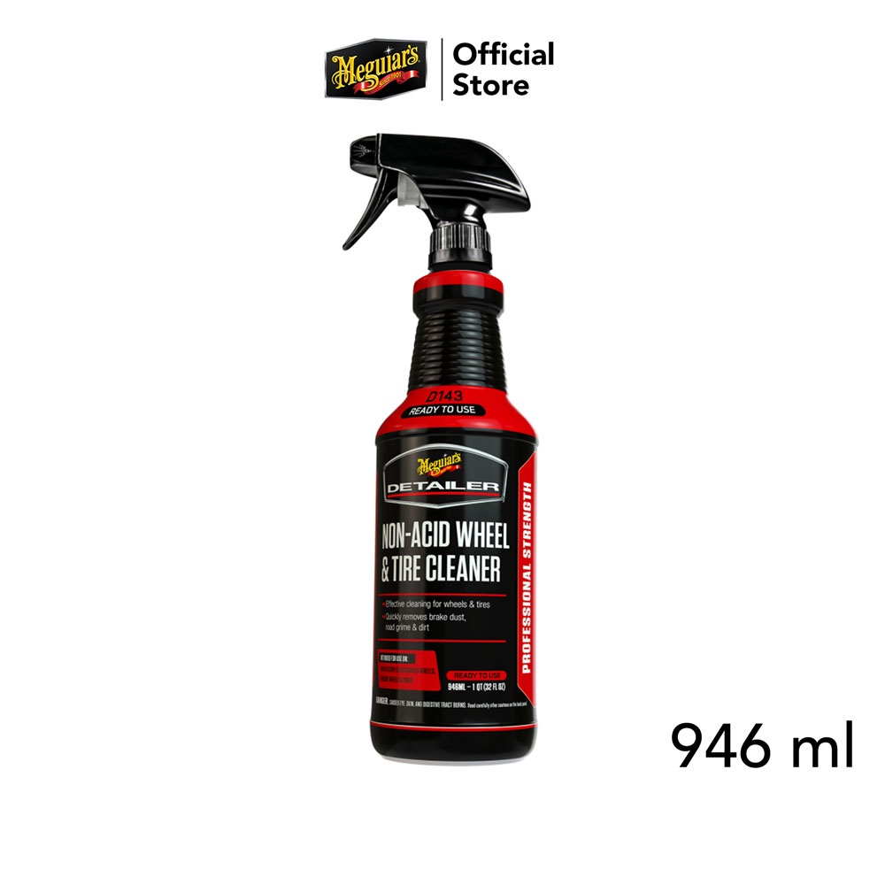 Meguiar's DRTU14332 Non-Acid Wheel & Tire Cleaner น้ำยาทำความสะอาดล้อแม็กซ์และยาง สูตรไม่เป็นกรด 946 มิลลิลิตร