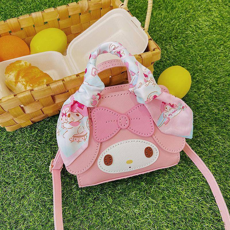 ชุดกระเป๋า DIY  - ชุดวัสดุถักมือ -  กระเป๋าสะพายไหล่โฮมเมด  - กระเป๋าสี่เหลี่ยมน่ารัก
