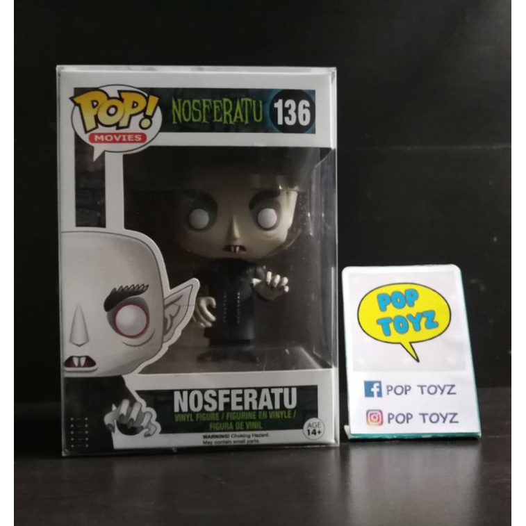 FUNKO POP Nosferatu 136 ของแท้ งานเก่าเลิกผลิตแล้ว หายากมากๆ แถมกล่องใส มีของพร้อมส่ง RARE Horror Fi