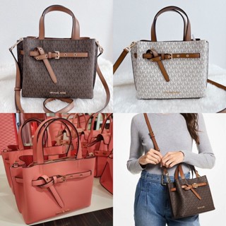 ของแท้100%สินค้าพร้อมส่ง Michael Kors Small Emilia Satchel Bag 35FOGU5S5T