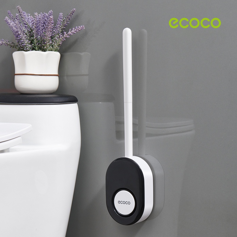 [พร้อมส่ง]ECOCO แปรงขัดส้วม ติดผนัง ไม้ขัดห้องน้ำ แปรงขัดห้องน้ําซิลิโคน หัวแคบ ลึกลงไปในโถชักโครก E2204/E2205 – โปรปัง