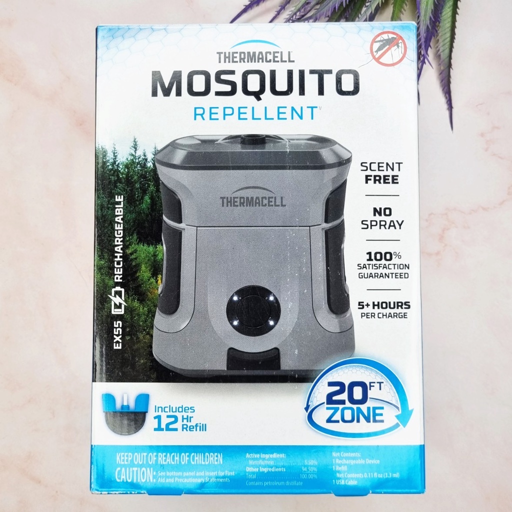 [Thermacell®] Mosquito Repellent EX55-Series Rechargeable Repeller Includes 12-Hr Refill เครื่องไล่ยุง แบบชาร์จไฟได้