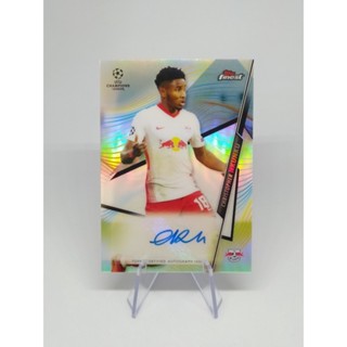 การ์ดลายเซ็นนักฟุตบอล 2021 Topps Finest UEFA Refractor Auto