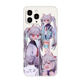 Cute Cat Girl เคสไอโฟน iPhone Xr Xs X max case 13 14 pro max เคส iPhone 7 se2020 7plus 14plus 8พลัส 12 11 pro cover นิ่ม