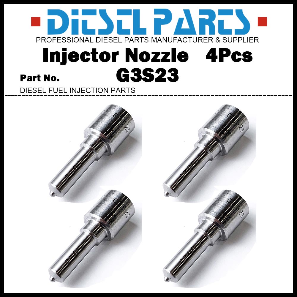 4x ดีเซลหัวฉีดน้ํามันเชื้อเพลิงหัวฉีดเคล็ดลับ G3S23 สําหรับ Caterpillar CAT C4.4 Perkins 1204E-E44TT