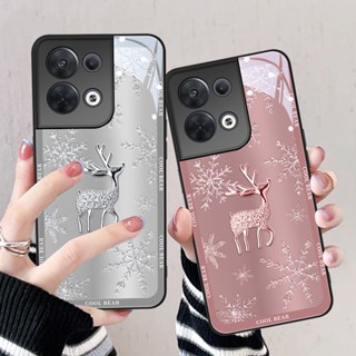 Dmy เคสกระจกนิรภัย สําหรับ OPPO Reno 8 8z 8T 7 7z 6z 6 5 pro 4 2F 3 Z A5 A9 A5S A3S A7 A12e A74 A95 A96 A55 A54 A53 A16 A31 A72 A76 A93 A83 A59 F9 F11 Pro กระจกนิรภัย cver