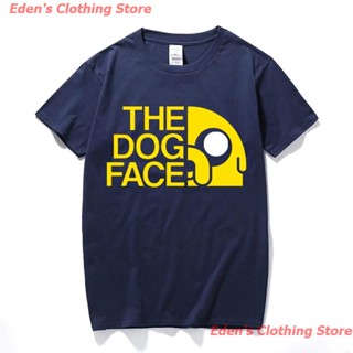 COD Edens Clothing Store New New Animation Adventure Time T-Shirt Finn And Jake Tshirt T Shirt Men Navy เสื้อยืดผ้าฝ้าย