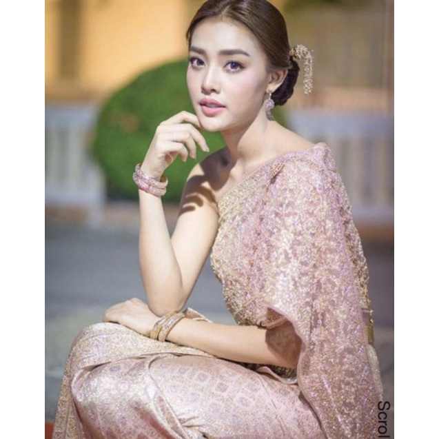 ผ้าตัดชุดแต่งงาน ไหมแพรวาราชินีผ้าไทย สีชมพูทอลายพิเศษเกรดพรีเมียม (ลด80%พิเศษ3วันสุดท้าย)