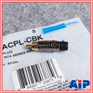 ปลั๊ก RCA AMPHENOL ACPL-CBK สีCHROME คาดดำ P.RCA RCAดำขั้วทอง ACPL CBK ปลั๊กอาร์ซีเอ เอไอ-ไพศาล