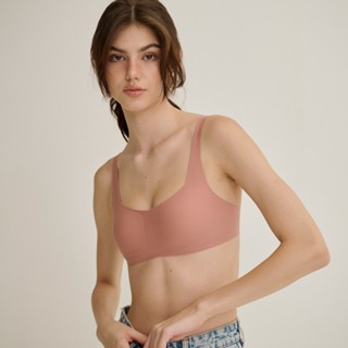 ลด 75.-ใส่โค้ด WYTCGS : บราไร้โครง SEAMLESS BRA (Square -Neck )(CC128)