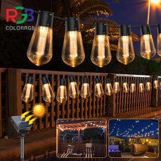 S14/G50 Solar string lights Outdoor Patio Globe Fairy String Lights Home Party Decorative lights