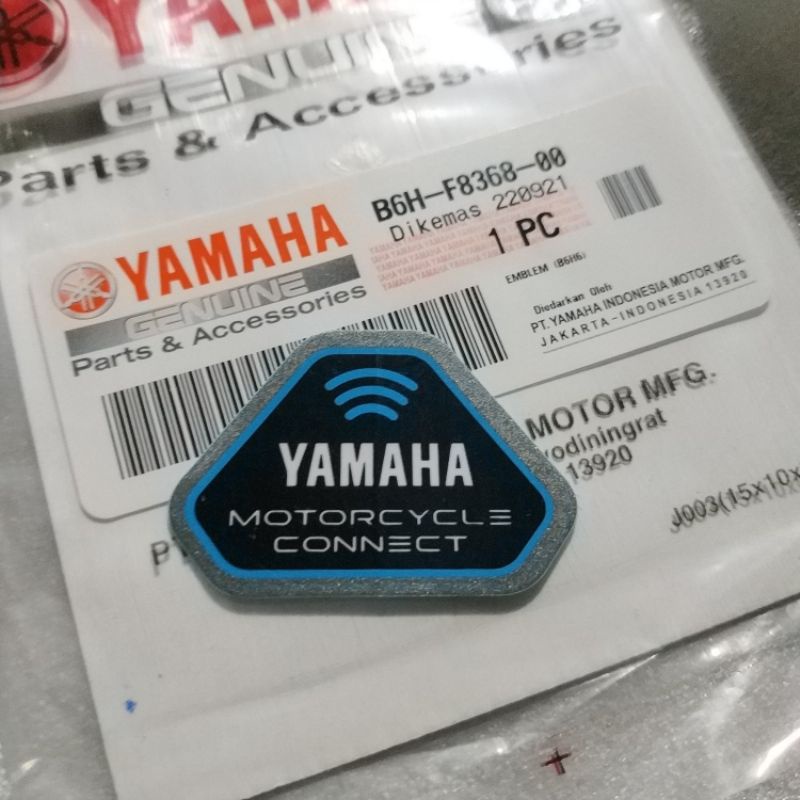 YAMAHA MOTORCYCLE CONNECTION STICKER EMBLEM NEW NMAX / B6H-F8368-00