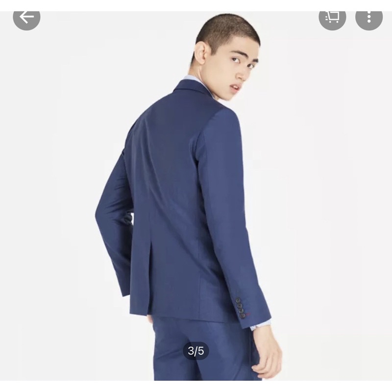 Morgan Homme Le Suit สูทเข้าชุดมอร์แกนสีกรมน้ำเงินของแท้มือสอง จาก 6,800.- สภาพ100% ไม่มีตำหนิ ขนาด 