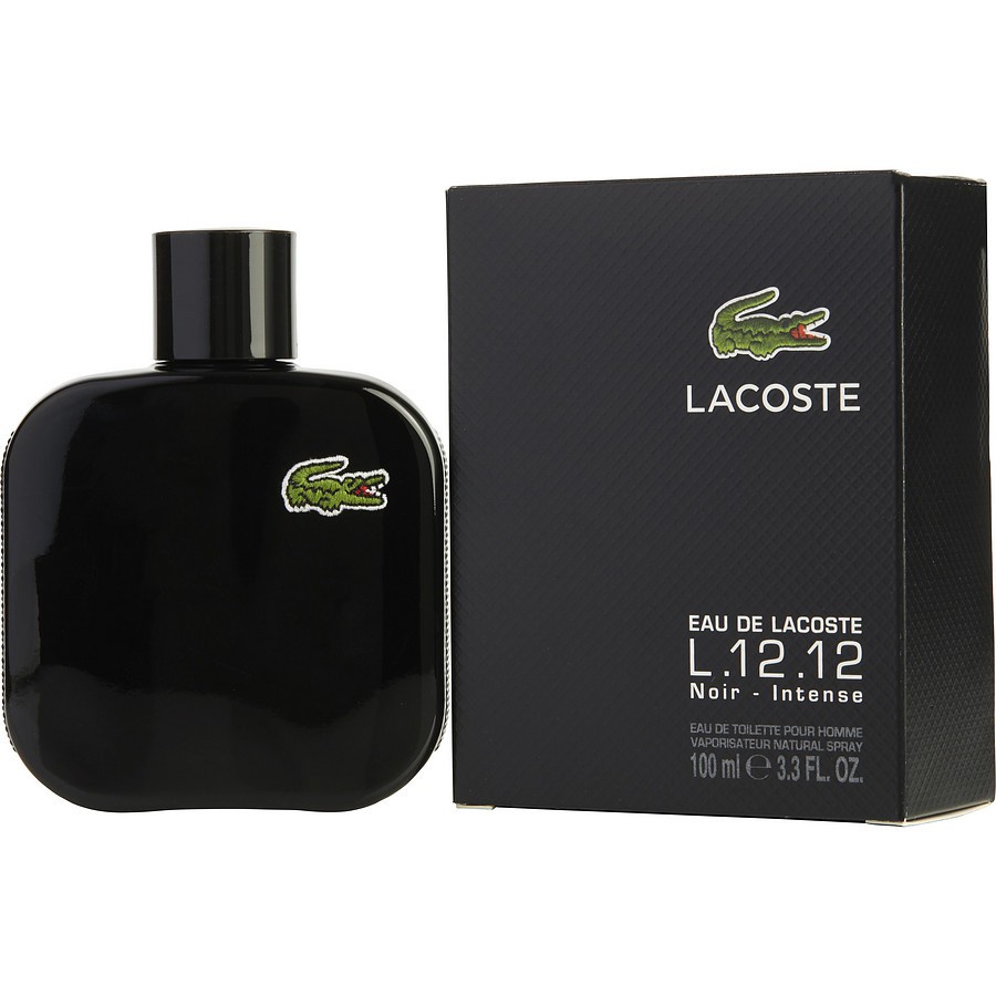 [แท้💯%] น้ำหอมผู้ชาย ลาคลอส สีดำ Lacoste L.12.12. Noir Intense for men EDT 100 ml.(พร้อมส่ง+กล่องซีล)