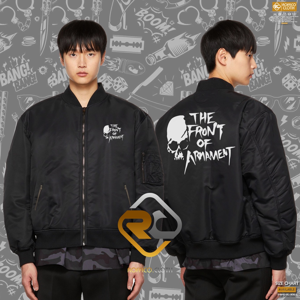 Bomber JACKET ด้านหน้าของ Armament TFOA Bandou - Roffico Cloth