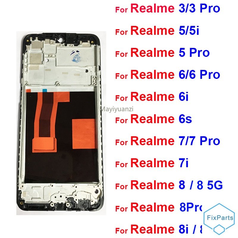 กรอบหน้าจอ Lcd สําหรับ OPPO Realme 3 5 6 7 8 Pro 5i 6i 7i 8i 6S 8S 5G