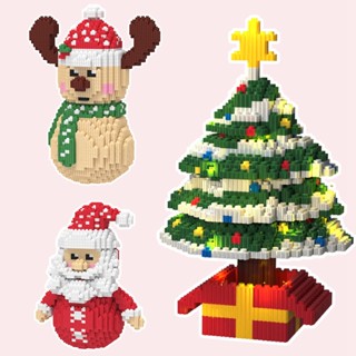 1pcs Lego Mini Building Block Cute Christmas Cartoon Assembled Puzzle Toys