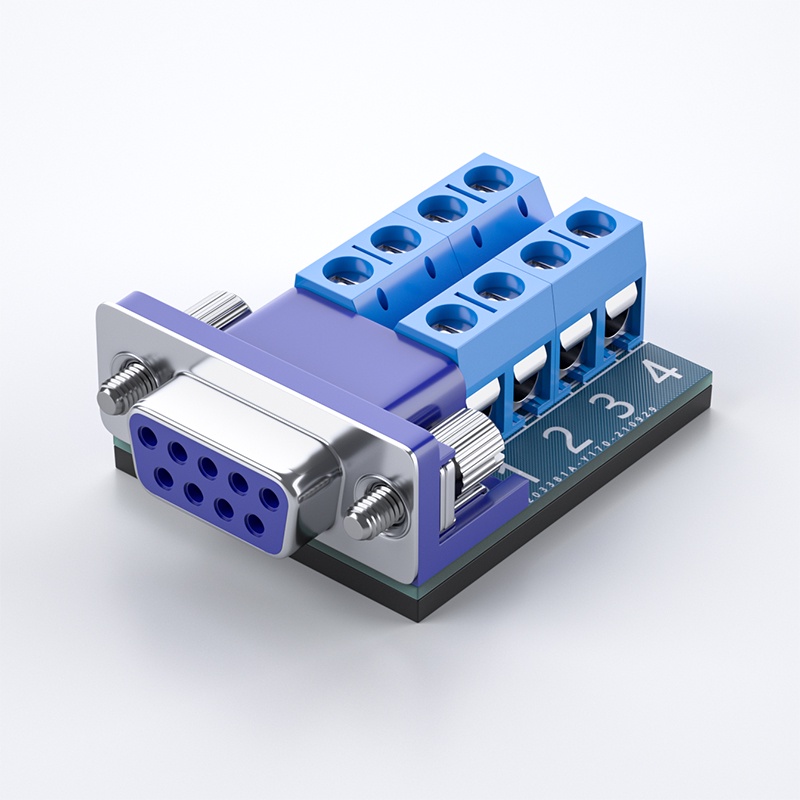 DTECH USB ถึง RS232 เทอร์มินัลสายไฟพอร์ตอนุกรมประเภท RS232 485 422 หัวสากลปราศจากบัดกรี