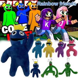 พวงกุญแจตุ๊กตาอนิเมะ Blue Friends สีรุ้ง สําหรับตกแต่งกระเป๋า