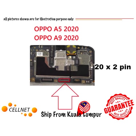 [Cellnet] Oppo A9 2020 , A5 2020 ตัวเชื่อมต่อบอร์ดสําหรับชาร์จ FPC