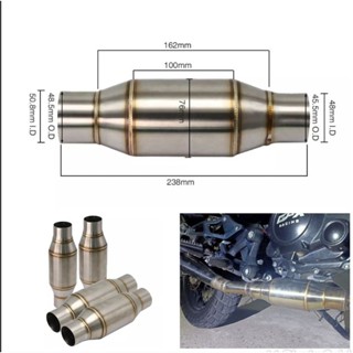 ตัวเก็บเสียงท่อไอเสีย ท่อเก็บเสียง สำหรับ Akapovic / SC Project /Austin และหลากหลายท่อ  เสียงนุ่ม Exhaust Back Pressure