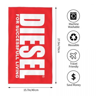 Diesel (9) ผ้าขนหนู ทรงสี่เหลี่ยม ดูดซับน้ํา 70x40 ซม. สําหรับเล่นกีฬา โยคะ ฟิตเนส วิ่ง กลางแจ้ง