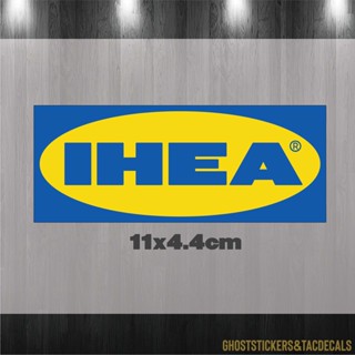 สติกเกอร์คำกวน IHEA สไตล์IKEA ติดรถยนต์ มอเตอร์ไซค์