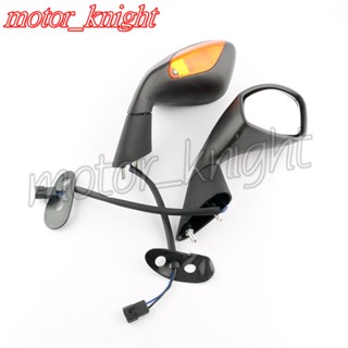 Motorcycle Rearview Mirrors Side Rear View Integrate Turn Signal Light for Aprilia RSV1000 RSV 1000 R/Mille 2004 2005 20