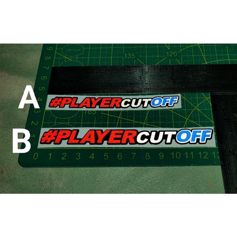 STIKER PLAYER CUT OFF STIKER MOTOR STIKER REFLECTION