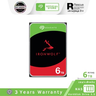 Seagate 6TB Ironwolf NAS HDD 3.5" 5400RPM C/256MB SATA 6GB/s (ST6000VN001)