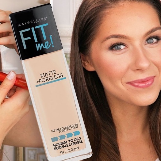 แท้ทั้งร้าน !! แบ่งขายรองพื้นคุมมันรุ่นใหม่ MAYBELLINE FIT ME MATTE+PORELESS 16H OIL CONTROL SPF22 FOUNDATION
