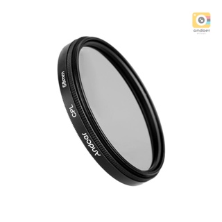 Andoer 58mm Digital Slim CPL Circular Polarizer Polarizing Glass Filter for    DSLR Camera Lens