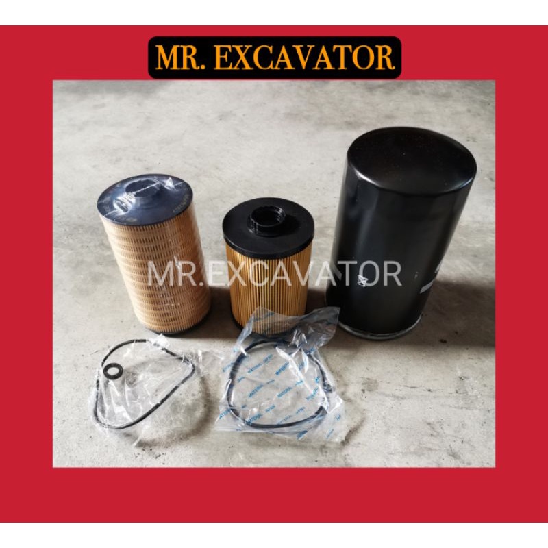 Sumitomo SH200 SH210 SH200-5 SH210-5 SH240-5 Excavator บริการกรองชุดน้ํามันเครื่องเชื้อเพลิงดีเซล