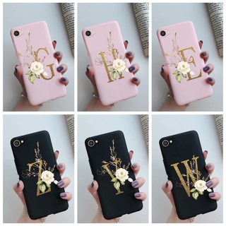 เคสโทรศัพท์ซิลิโคน TPU แบบนิ่ม ลายดอกไม้ และตัวอักษร สําหรับ Vivo Y55L Y55S 1603 1610 Y55 Y55A Y55