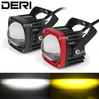 2 inch 8D Lens LED Work Light 12V 24V Riving Fog Lamp 6000K White/3500K Yellow For Off-Road Cars Trucks SUV ATV Motorcyc