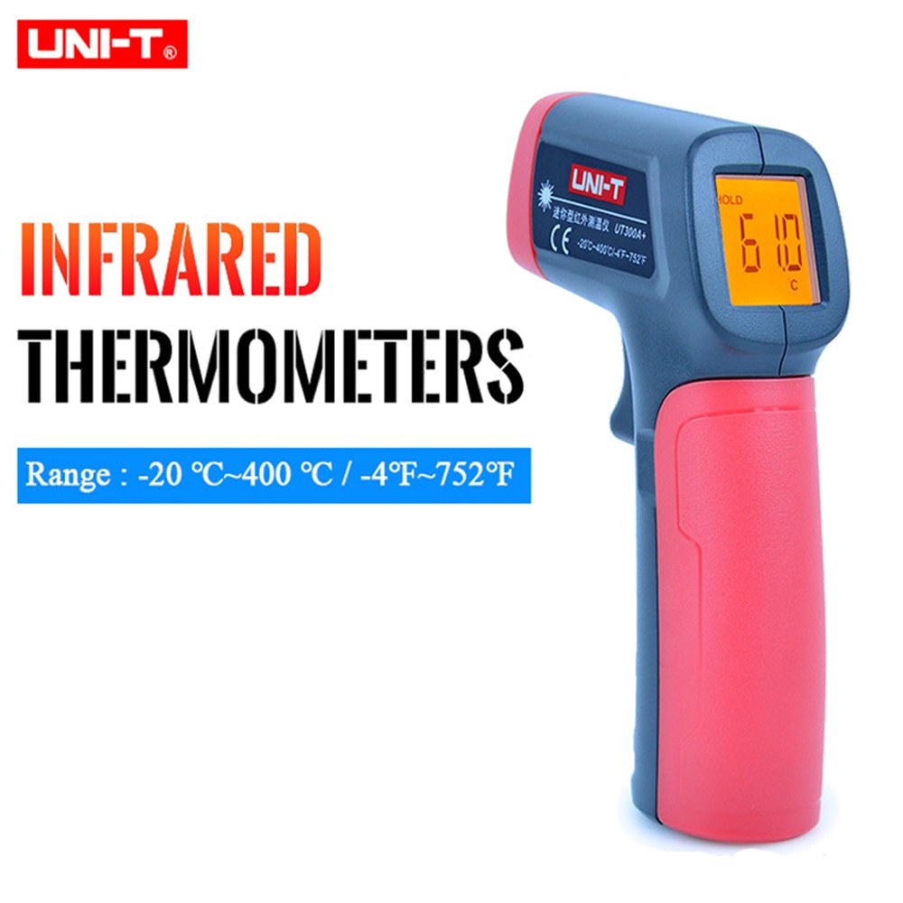 UNI-T UT300A+  Infrared thermometer  เครื่องวัดอุณหภูมิเลเซอร์อินฟราเรด / LCD / ดิจิตอลถือ / เลเซอร์ความยาวคลื่น: 630nm-670nm