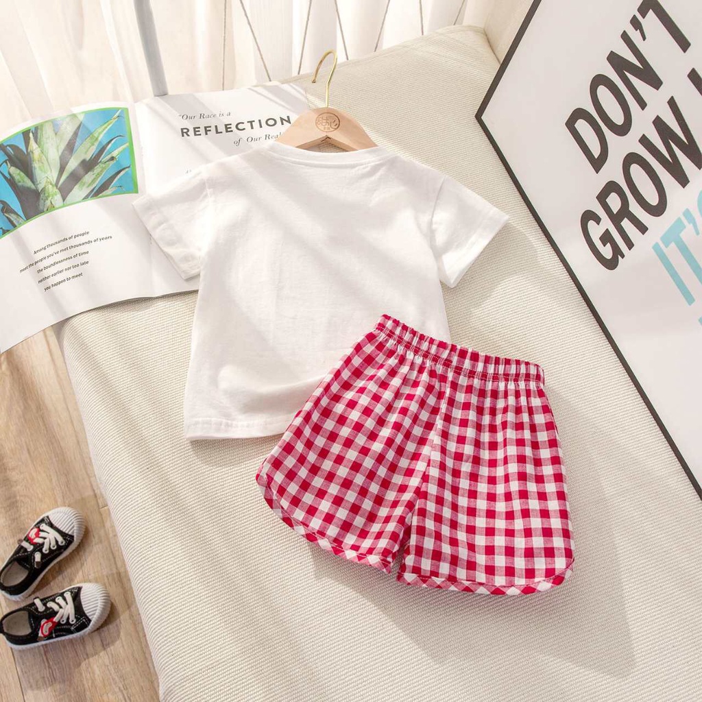 เสื้อผ้าเด็ก แขนสั้น เซต 2 ชิ้น ไซส์6 เดือน－6ปี ใส่สบายไม่ร้อน เนื้อผ้าcotton -PKS01 ราคา ถูกที่สุด ดีลบีเคเค แกลเลอรีภาพที่ 5