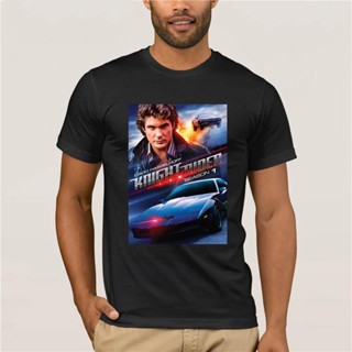 เสื้อยืดผ้าฝ้าย Sanc6 {พร้อมส่ง เสื้อยืดผ้าฝ้าย 100% พิมพ์ลาย Michael Knight David Hasselhoff Ver 1 Humor พลัสไซซ์ พลัสไ